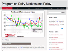 Tablet Screenshot of dairymarkets.org
